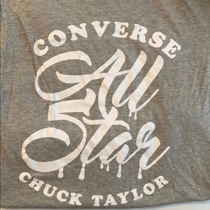 Converse grey tee